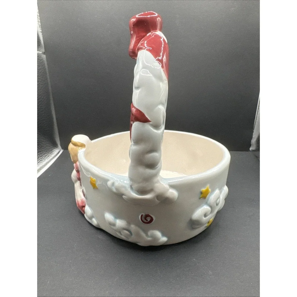 Holiday at Home Classic Solutions Earthenware Angel Christmas Small‎ Basket